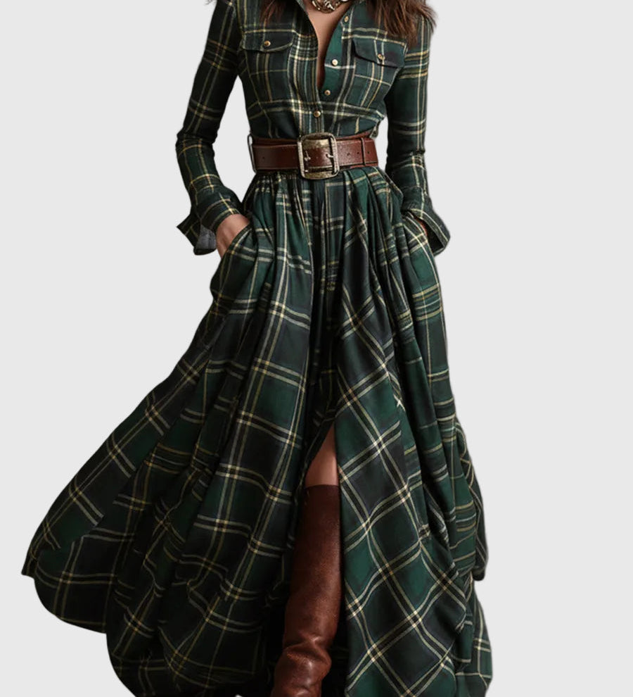 Mireline - Classic Button-Up Shirt Dress