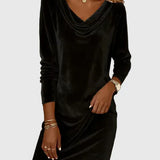 Zsófia - Relaxed-Fit Velour Dress