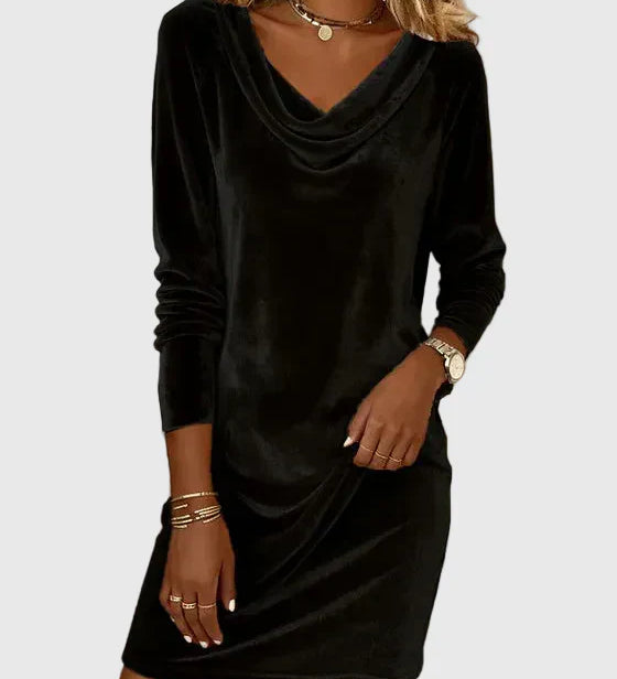 Zsófia - Relaxed-Fit Velour Dress