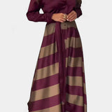 ALIONNE – Striped Maxi Dress