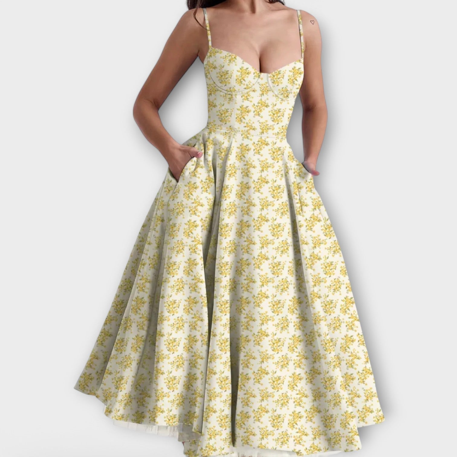 Meli - Light summer dress with corset detail