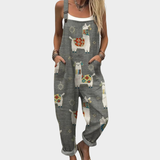 Printed work jumpsuit