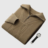 Farkas - Taranto merino wool sweater with zipper