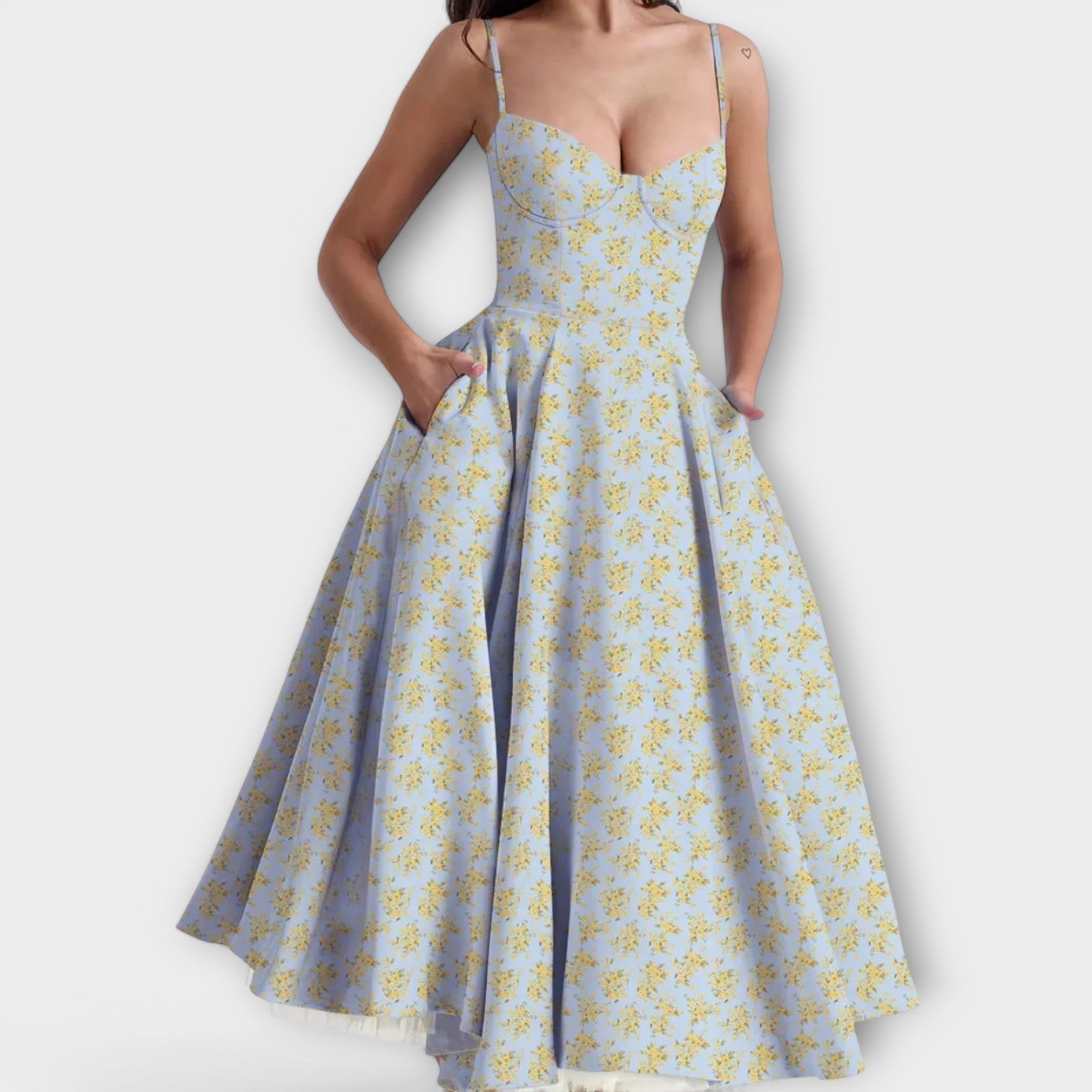 Meli - Light summer dress with corset detail