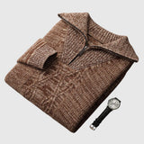 Farkas - Taranto merino wool sweater with zipper