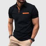 Hyacinth – Polo shirt with textured knit