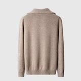 Farkas - Taranto merino wool sweater with zipper