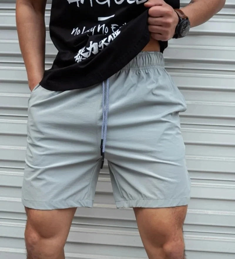 Heidi-Mode | Breathable, Solid Color Swim Trunks for Men with Drawstring