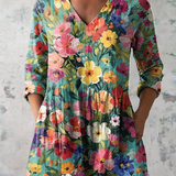 Nora | Long V-Neck Blouse
