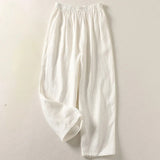 Amalia™ — Pantalon fluide en coton et lin