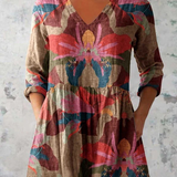 Sarah | Long V-Neck Blouse