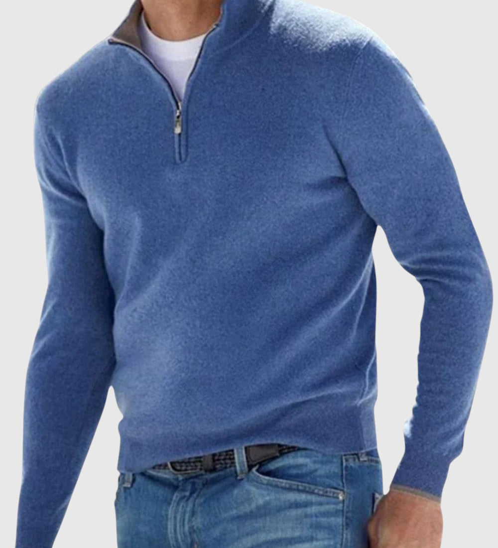 Ödön - Elegant Pullover with Zipper