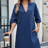 Jade | Comfortable Denim Dress