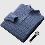 Mór - Cashmere Woven Polo Shirt Deneb