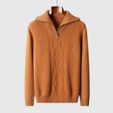 Farkas - Taranto merino wool sweater with zipper