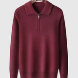 Levente - Kashmir Thin Quarter Zip Sweater Gstaad