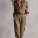 Celia | Checked Overall with Fine Details