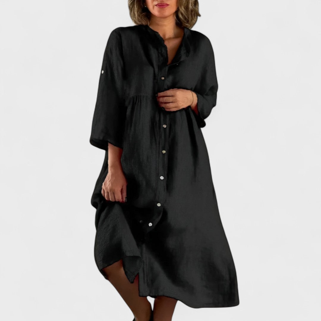 Isa - Cotton-linen Dress