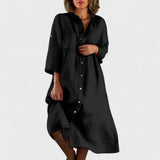 Isa - Cotton-linen Dress
