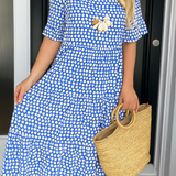 Noémie™ — Robe midi fluide élégante naturelle