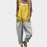 Printed work jumpsuit