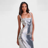 Glittering Silver - Evening Gown