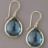Vintage Blue Crystal Drop