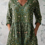 Julie | Long V-neck Blouse