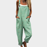 Printed work jumpsuit