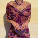 Louise | Elegant V-neck Maxi Holiday Dress