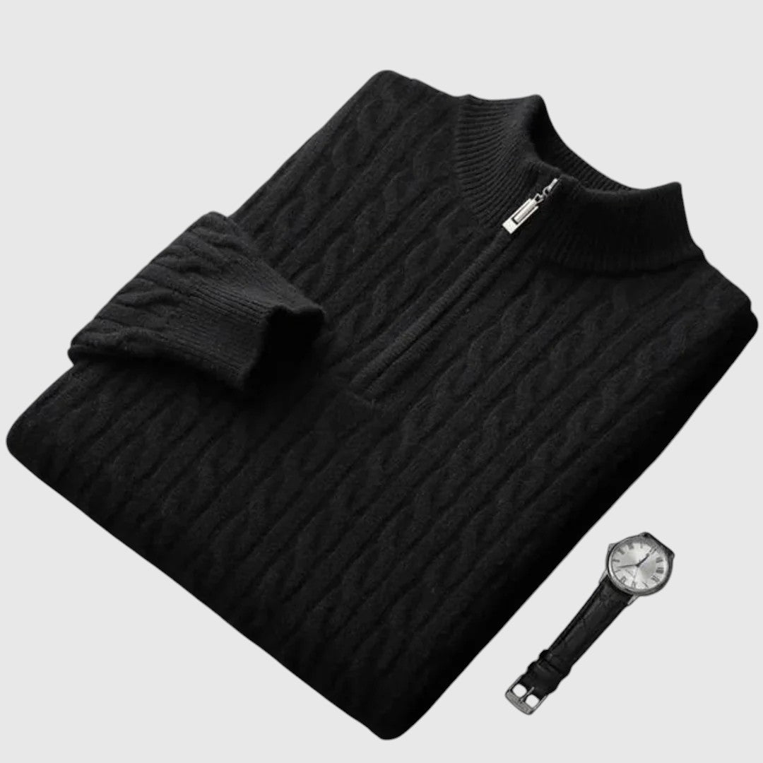 Mór - Cashmere Woven Polo Shirt Deneb