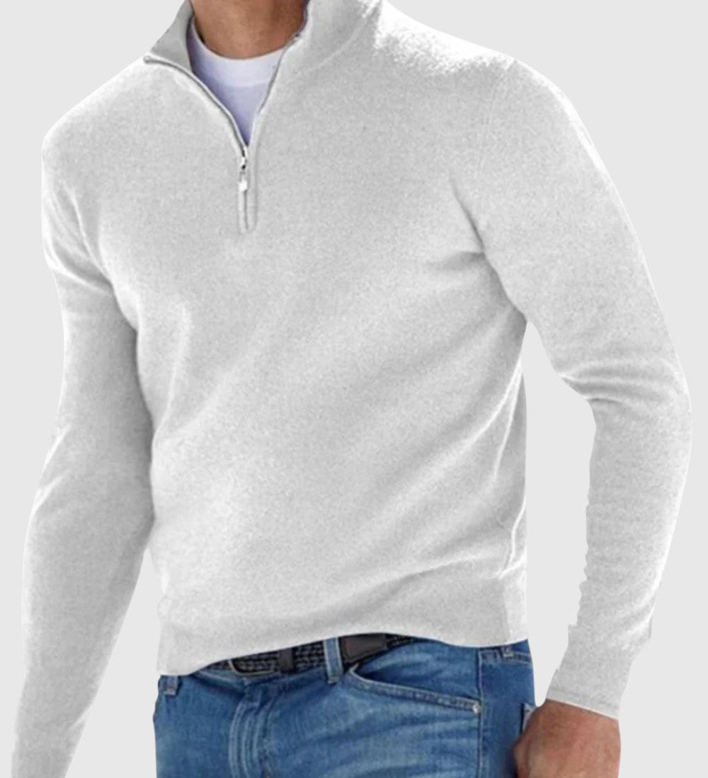 Ödön - Elegant Pullover with Zipper