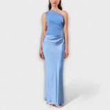 Luna Asymmetric Silk Dress