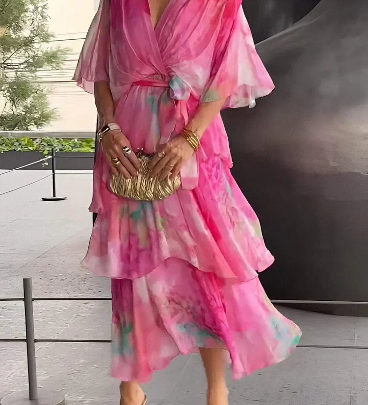 Cassia – Elegant Chiffon Dress