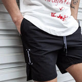 Heidi-Mode | Breathable, Solid Color Swim Trunks for Men with Drawstring