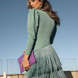 Green Fringe Dress