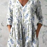 Jeanne | Long V-neck Blouse