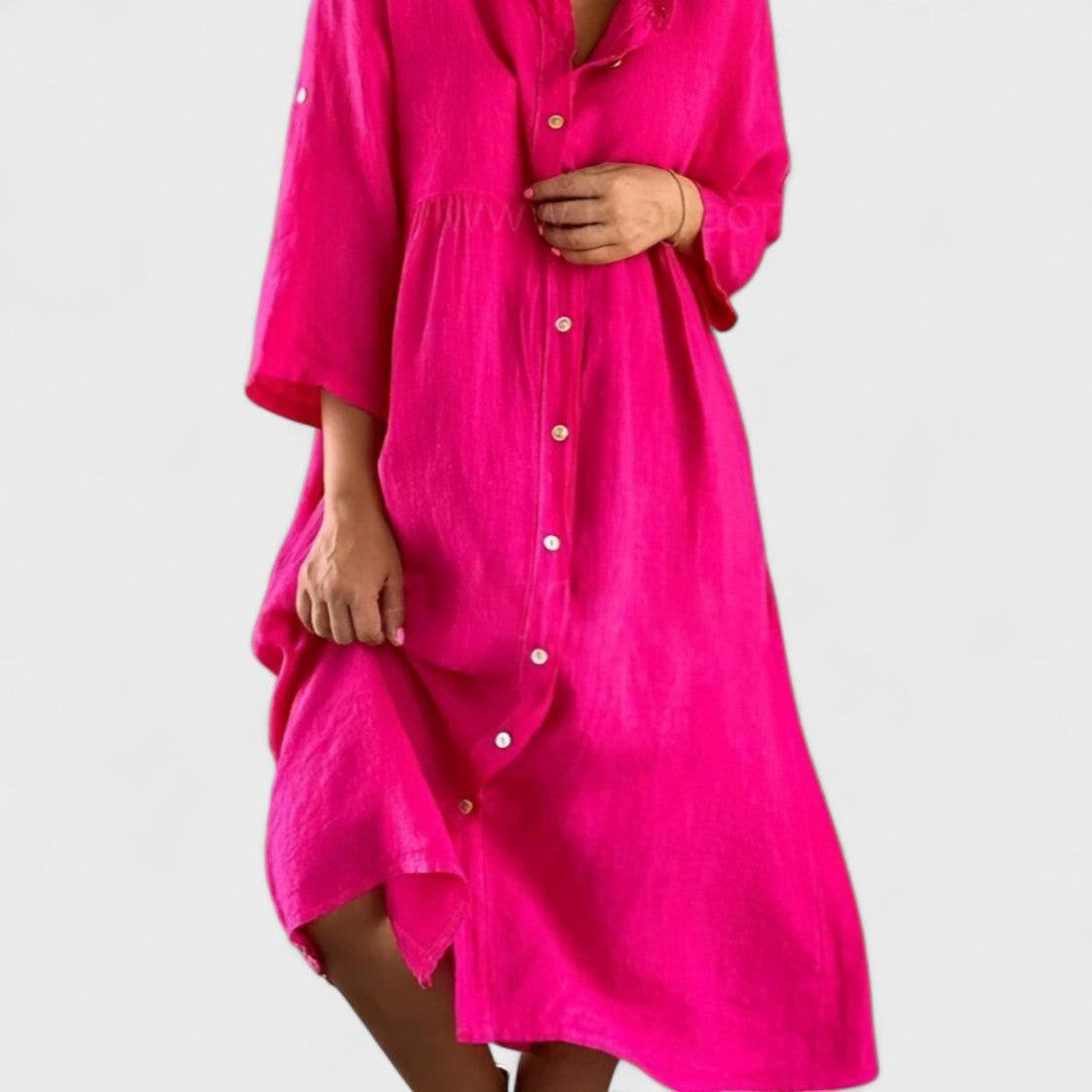 Isa - Cotton-linen Dress