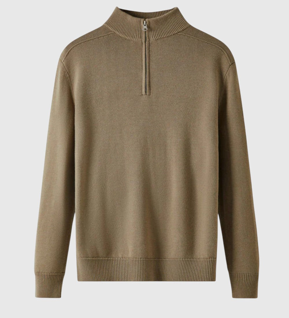 Jenő - Merino Wool Zippered Sweater Capri