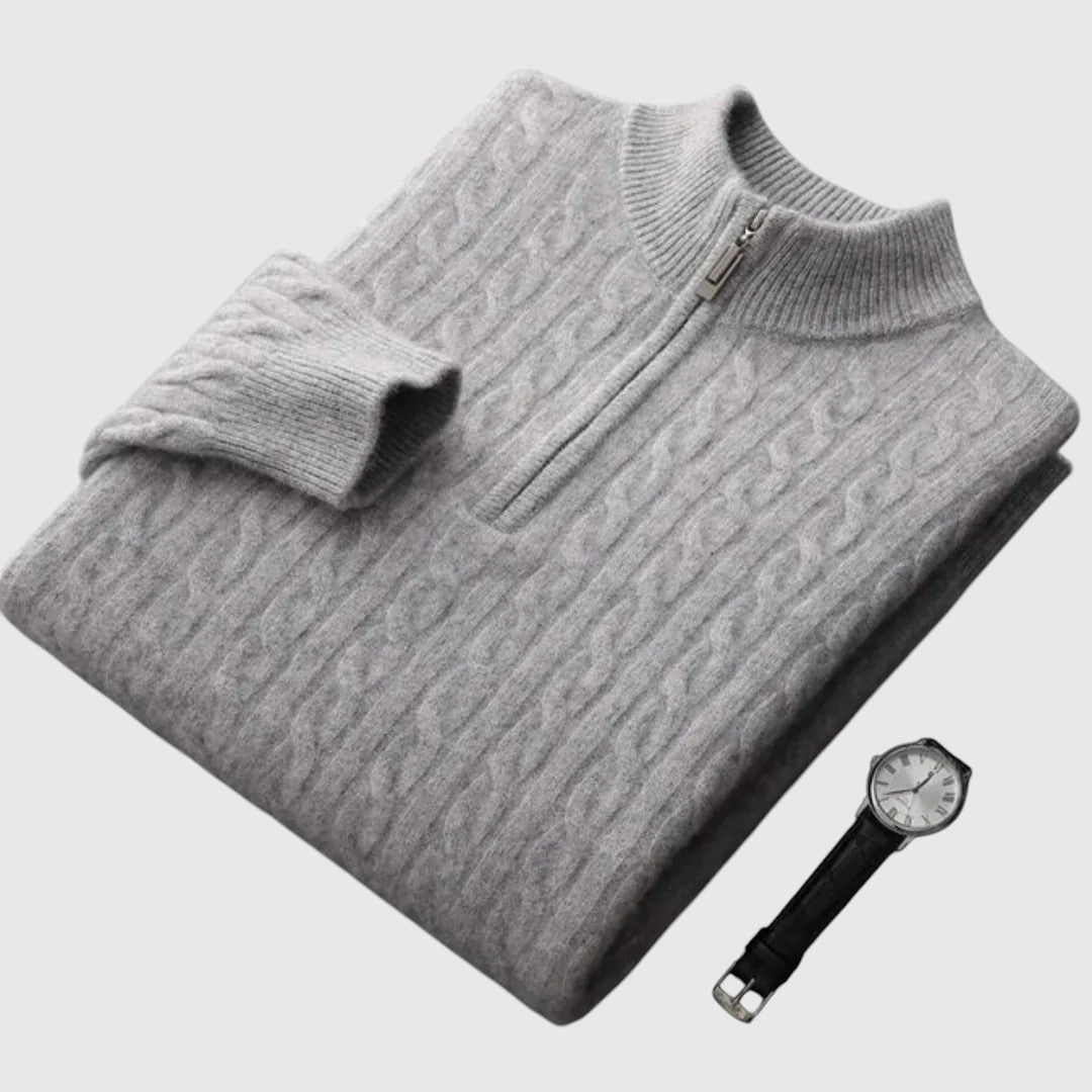 Mór - Cashmere Woven Polo Shirt Deneb