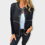 Emese - Elegant sweater in gray