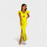 Lúcia - Neon flamenco dress