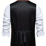 Men's herringbone tweed vest