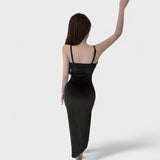 Gabriela - Velvet dress with side slit