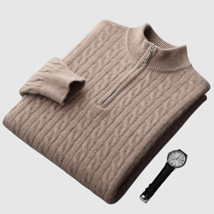 Mór - Cashmere Woven Polo Shirt Deneb