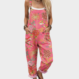 Printed work jumpsuit