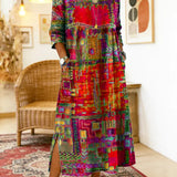 Manuela | Ethnic Patchwork Denim Dress