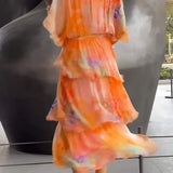 Cassia – Elegant Chiffon Dress