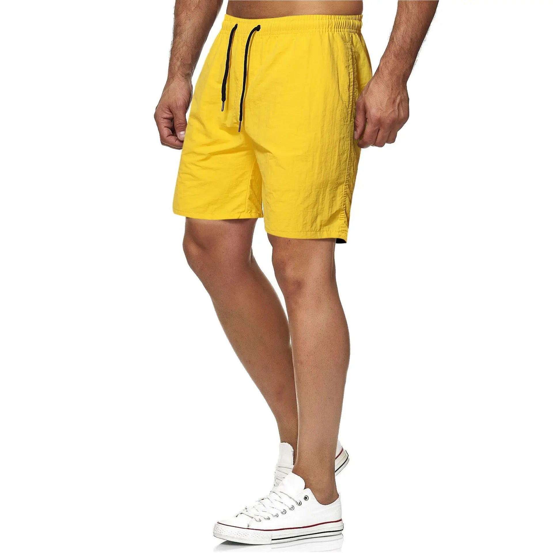 Heidi-Mode | Quick Dry Solid Color Men's Swim Trunks