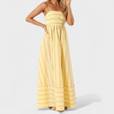 Isabel - Long striped dress
